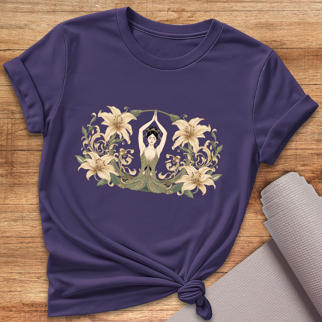 Flower Woman Yoga T-Shirt