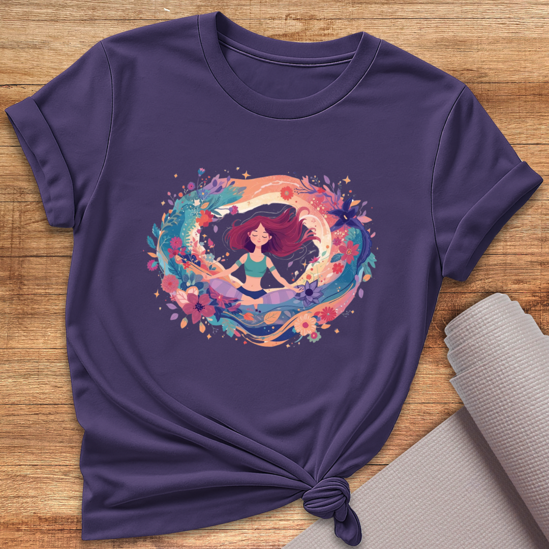Cosmic Flower Circle T-Shirt