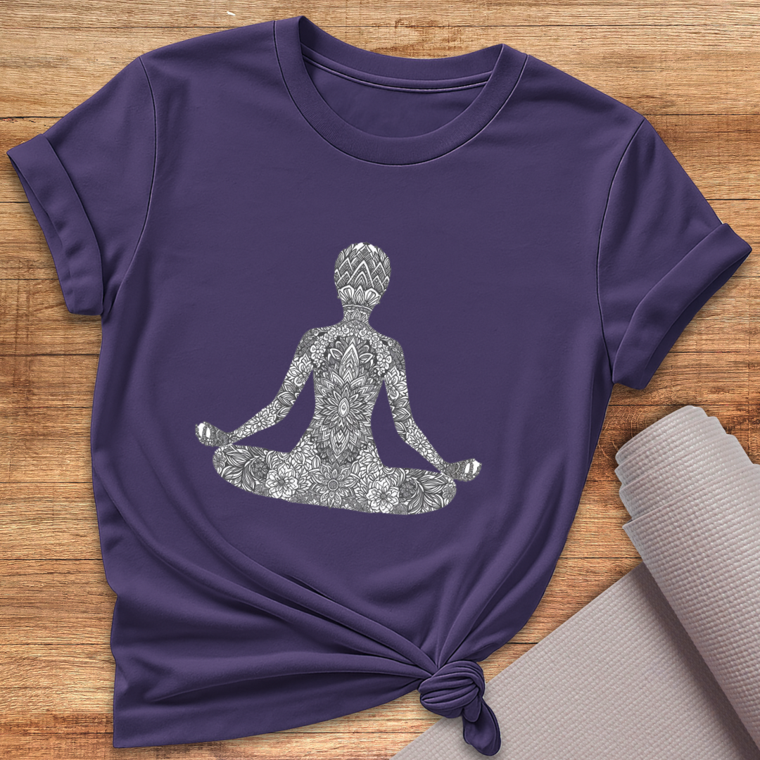 Ornament Black White T-Shirt