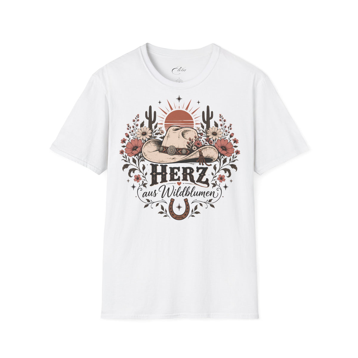 Herz aus Wildblumen T-Shirt