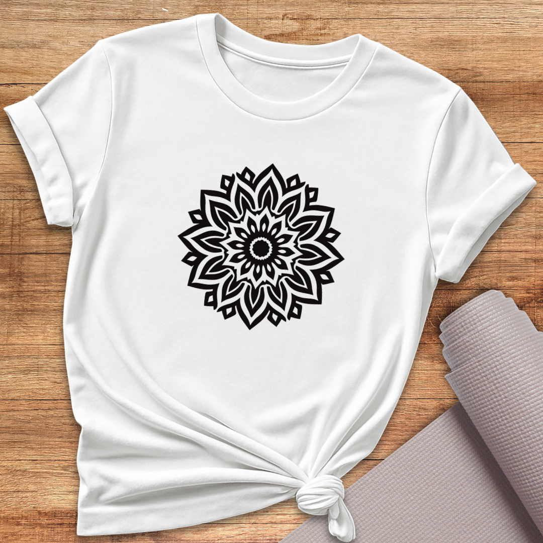 Blumen Mandala T-Shirt