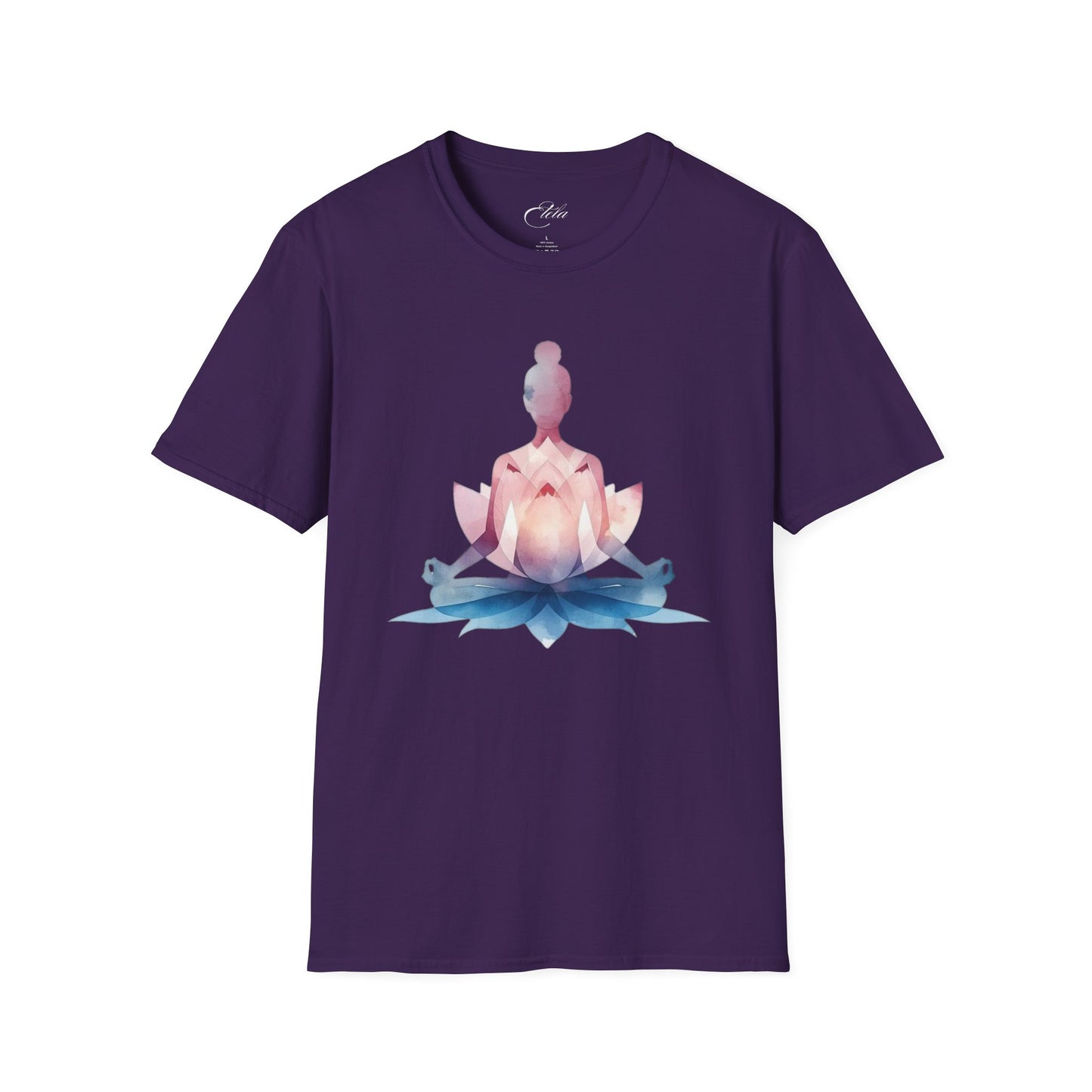 Pink Blau Yoga T-Shirt