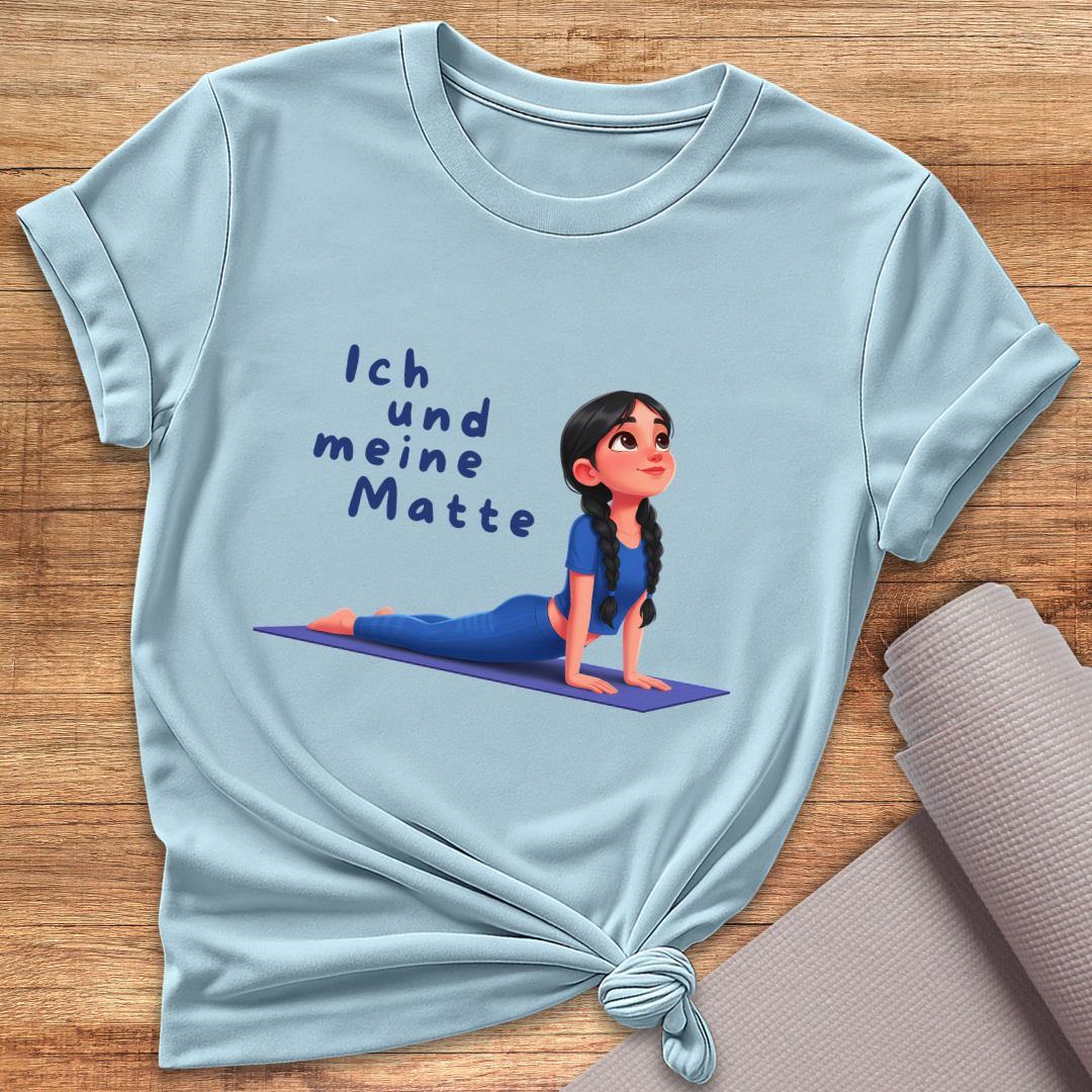 Ich Und Meine Matte Blaues T-Shirt