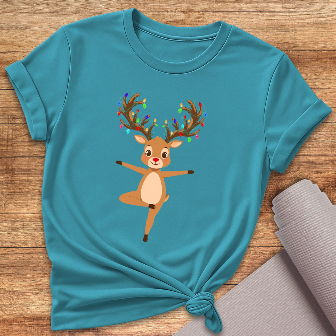 Rentier In Tree Pose T-Shirt
