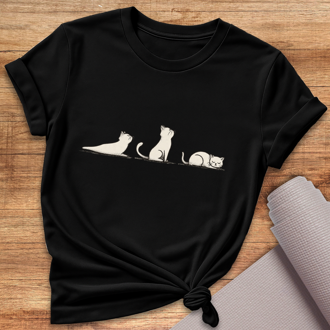 Katzen Yoga T-Shirt