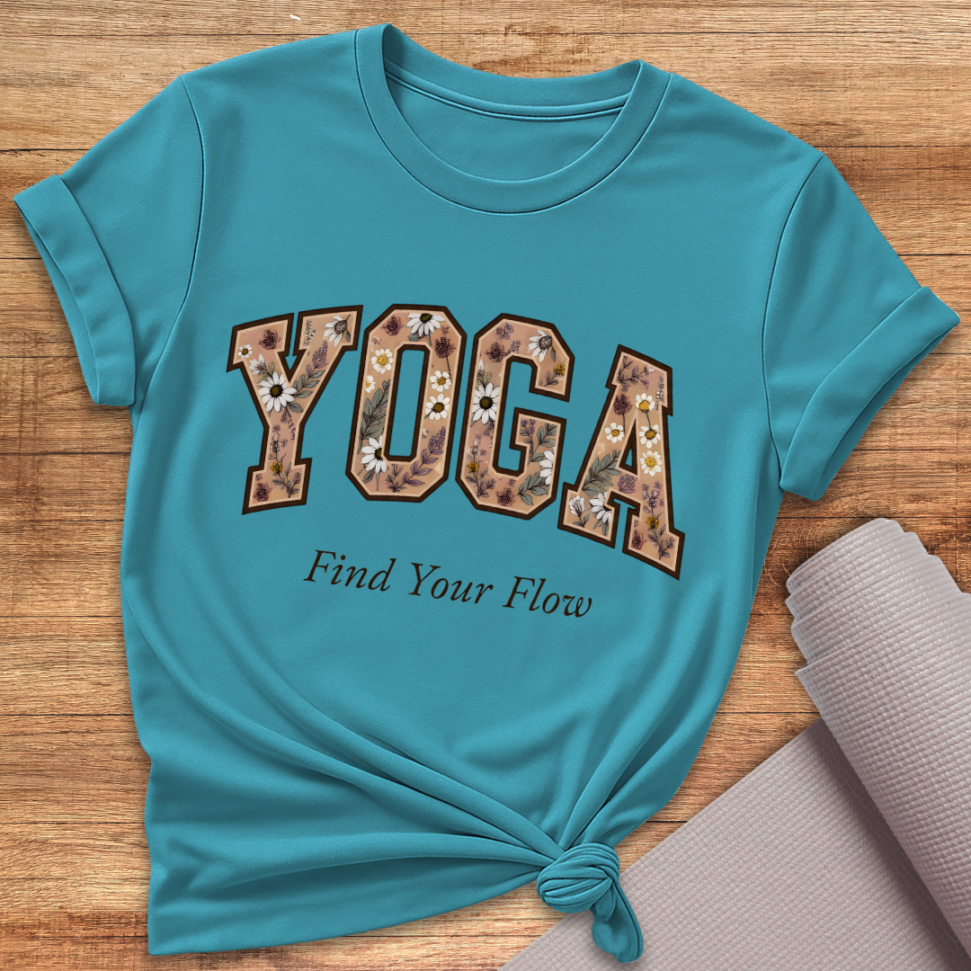 Yoga Blümchen T-Shirt