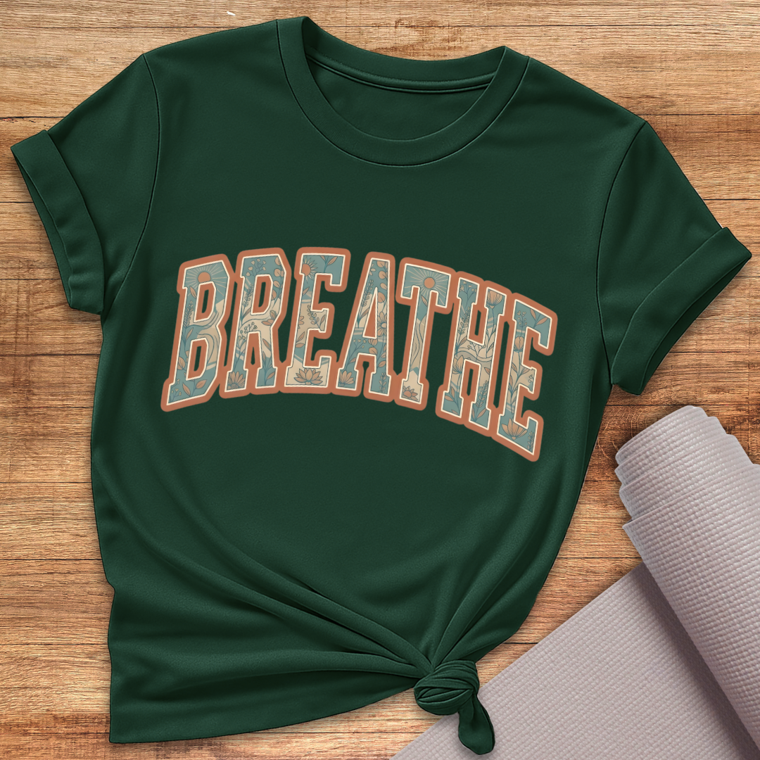 Breathe Blau Orange T-Shirt