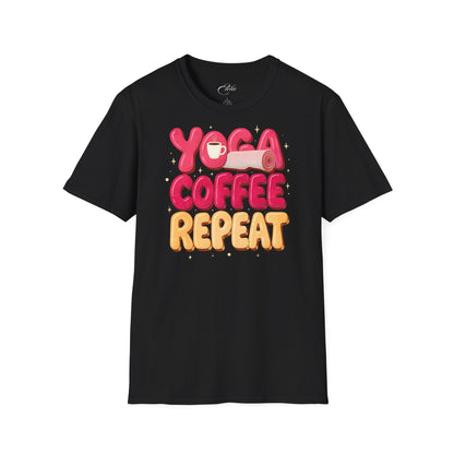 Yoga Coffee Repeat T-Shirt