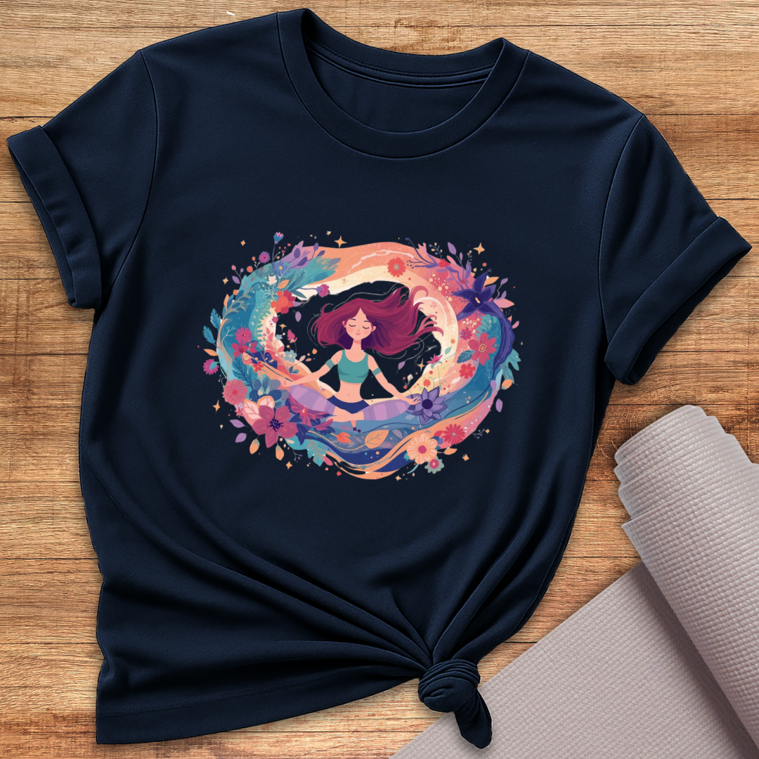 Cosmic Flower Circle T-Shirt