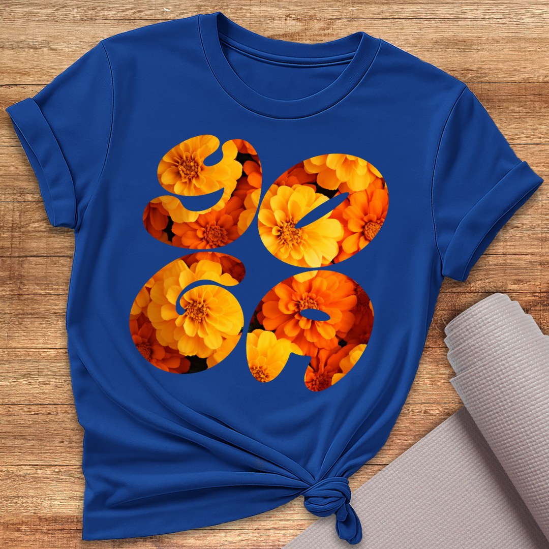 Yoga Blumen T-Shirt