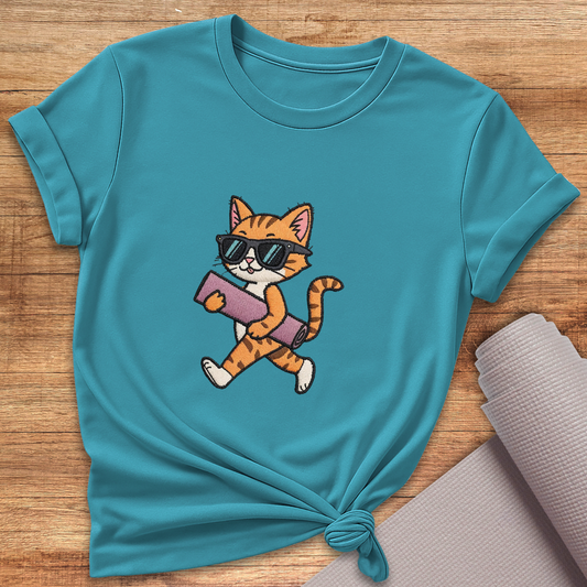 Cat Goes To Yoga T-Shirt