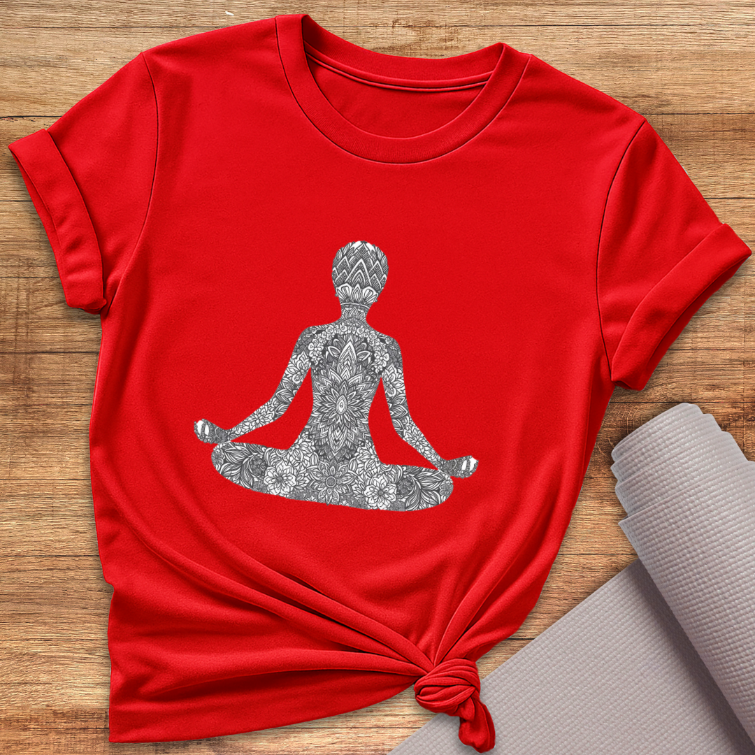 Ornament Black White T-Shirt