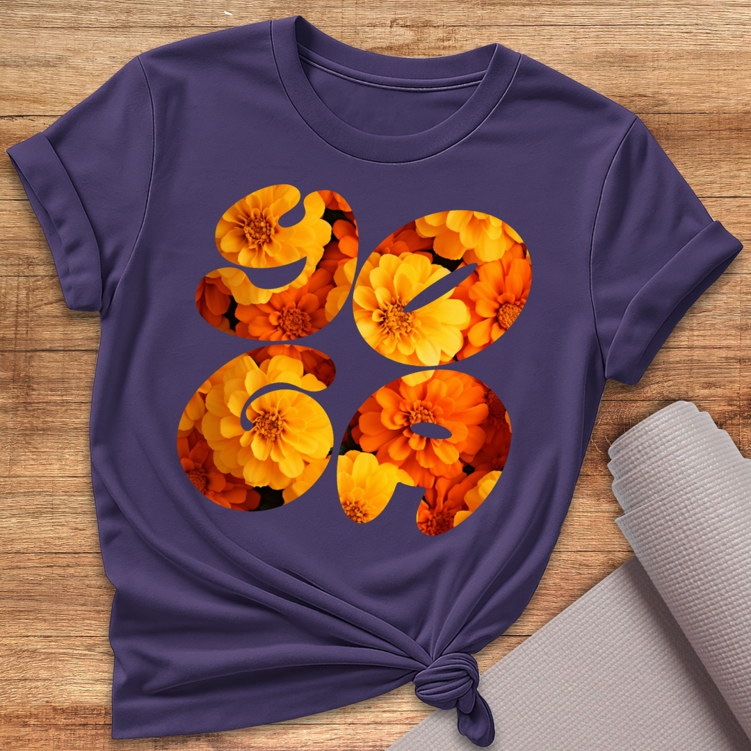 Yoga Blumen T-Shirt