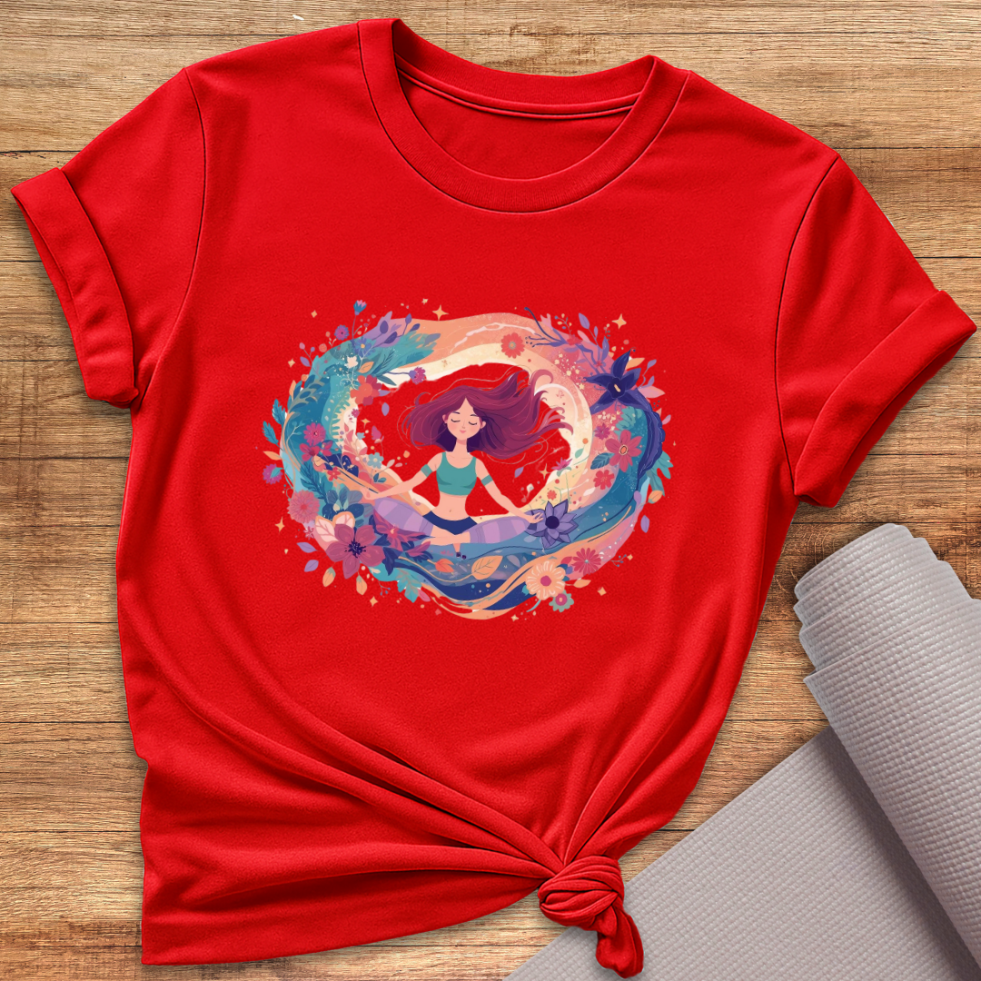 Cosmic Flower Circle T-Shirt