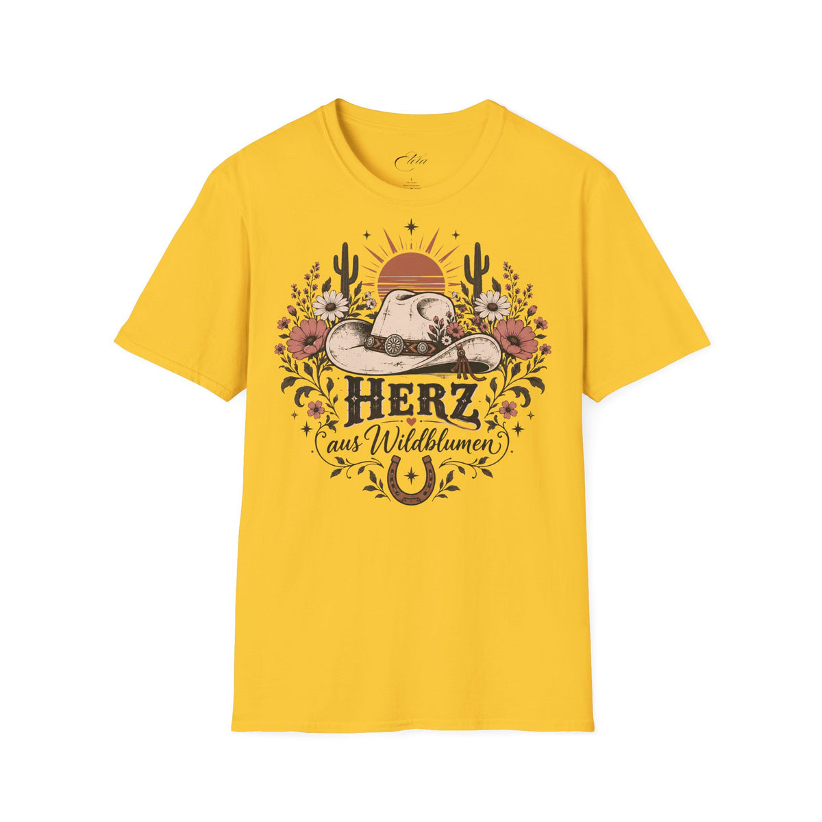Herz aus Wildblumen T-Shirt