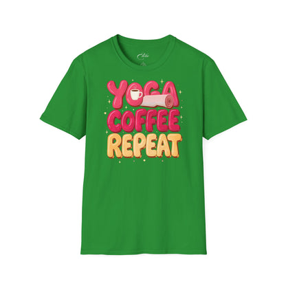 Yoga Coffee Repeat T-Shirt