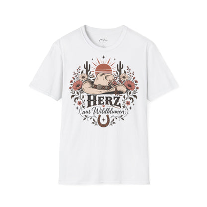 Herz aus Wildblumen T-Shirt