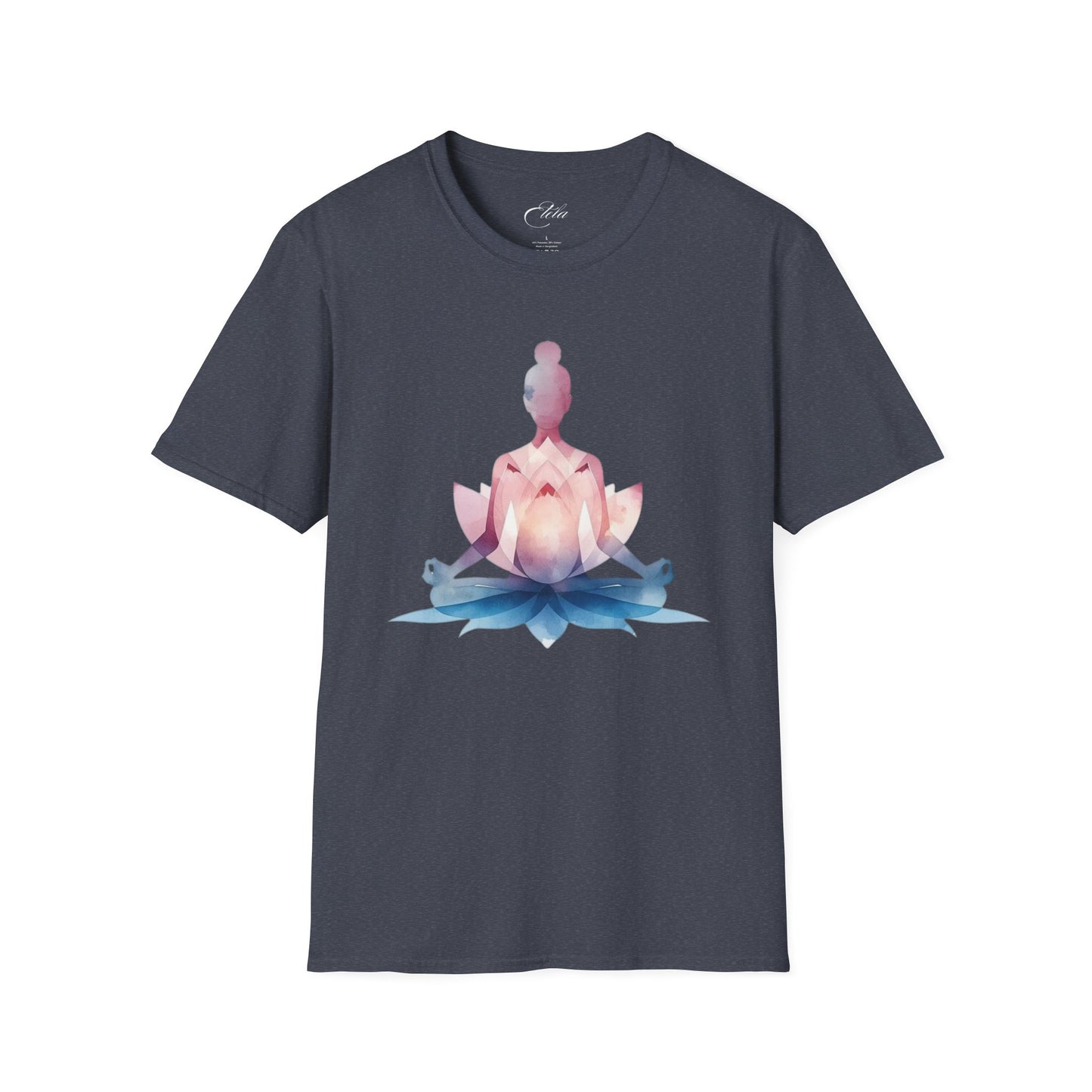 Pink Blau Yoga T-Shirt