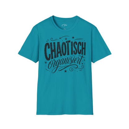 Chaotisch Organisiert Schwarz T-Shirt