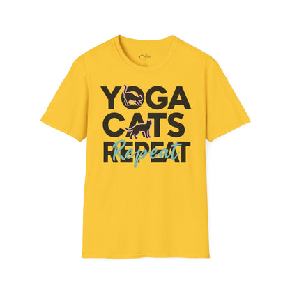 Yoga Cats Repeat T-Shirt