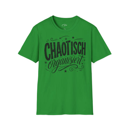 Chaotisch Organisiert Schwarz T-Shirt