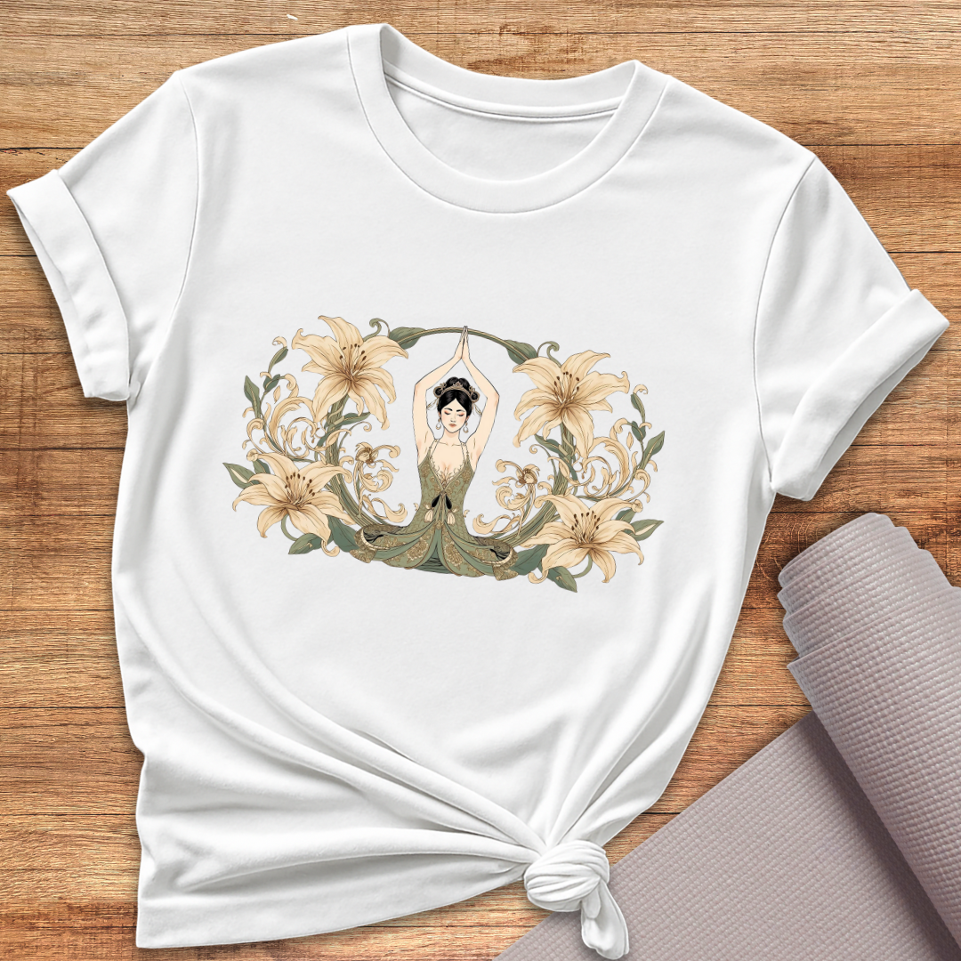 Flower Woman Yoga T-Shirt