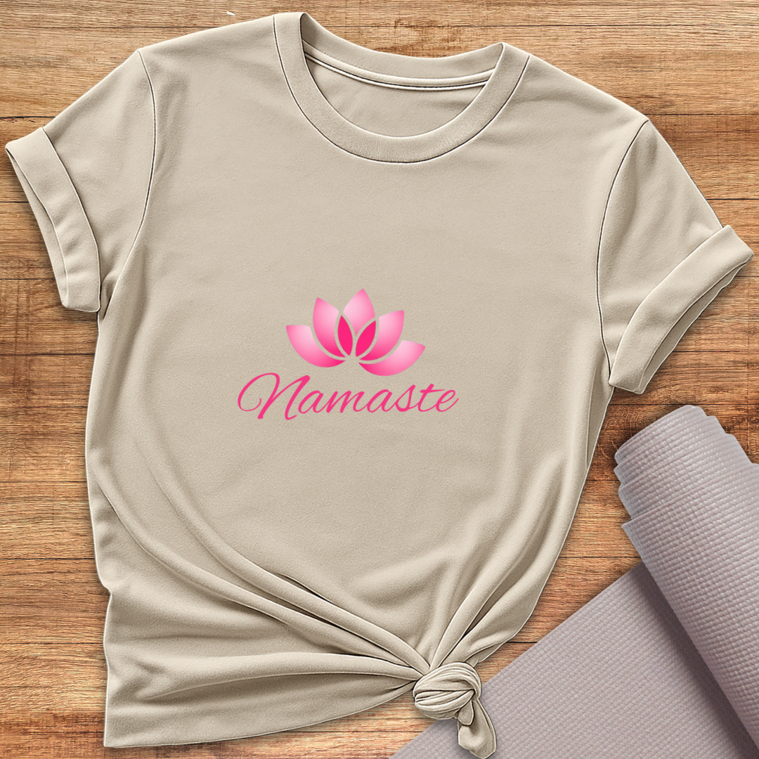 Pink Lotus Namaste T-Shirt