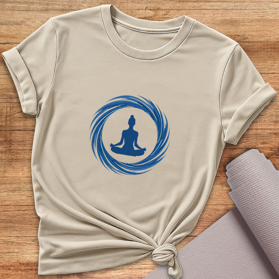 Blue Floating Yogini T-Shirt