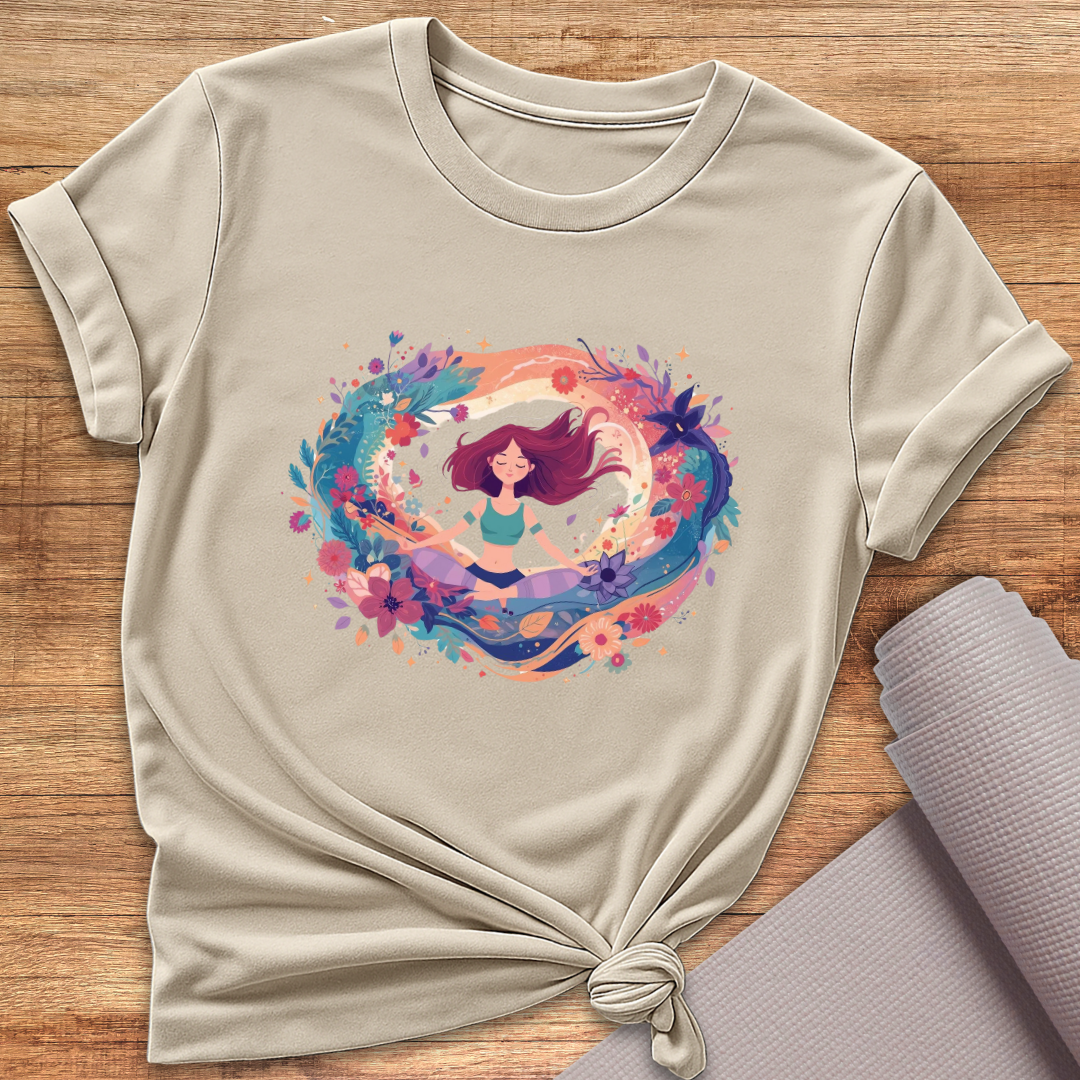 Cosmic Flower Circle T-Shirt