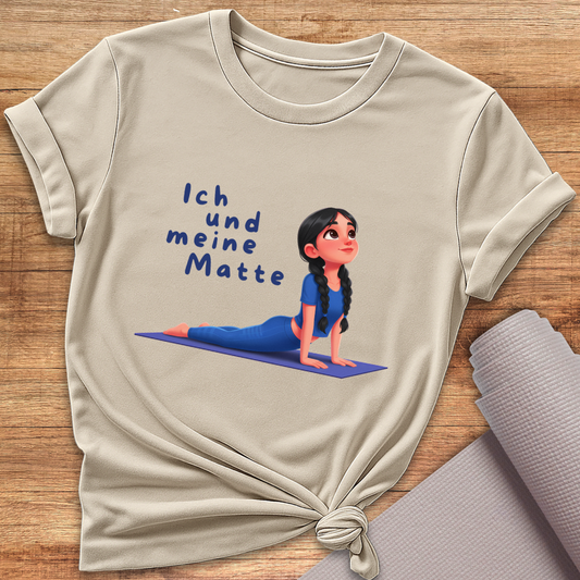 Ich Und Meine Matte Blaues T-Shirt