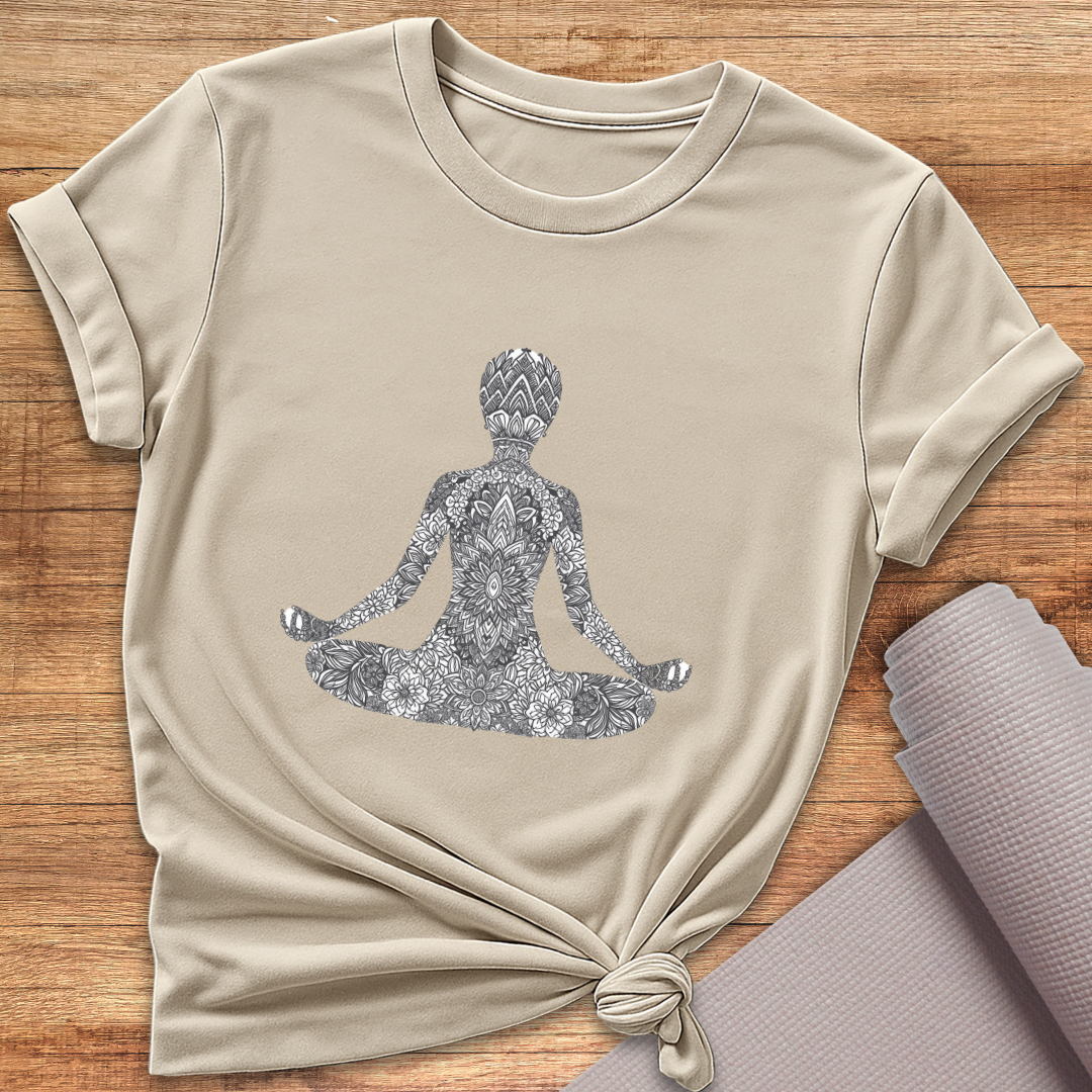 Ornament Black White T-Shirt