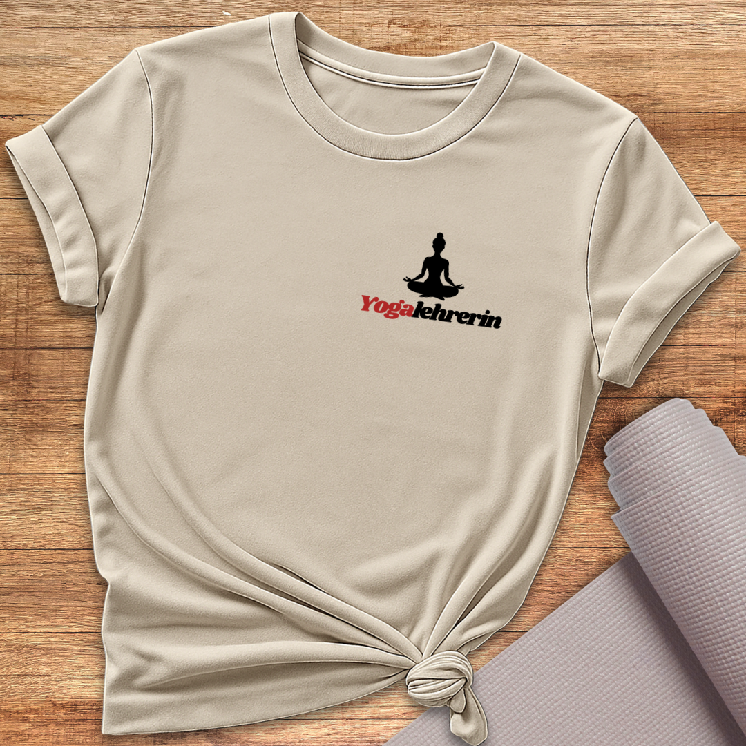 Beidseitig bedrucktes Yogalehrerin T-Shirt