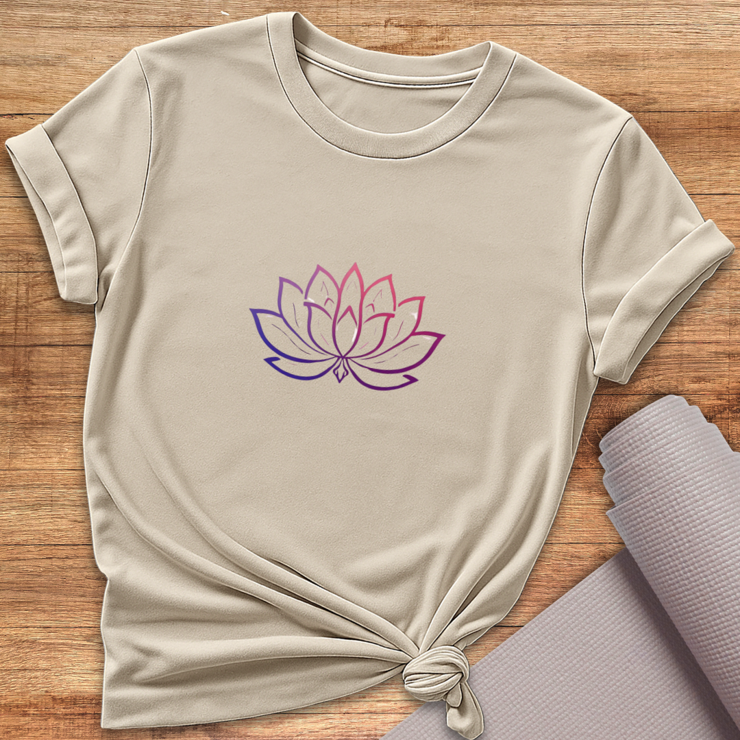 Simple Line Lotus T-Shirt