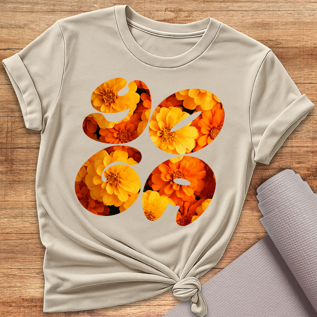 Yoga Blumen T-Shirt