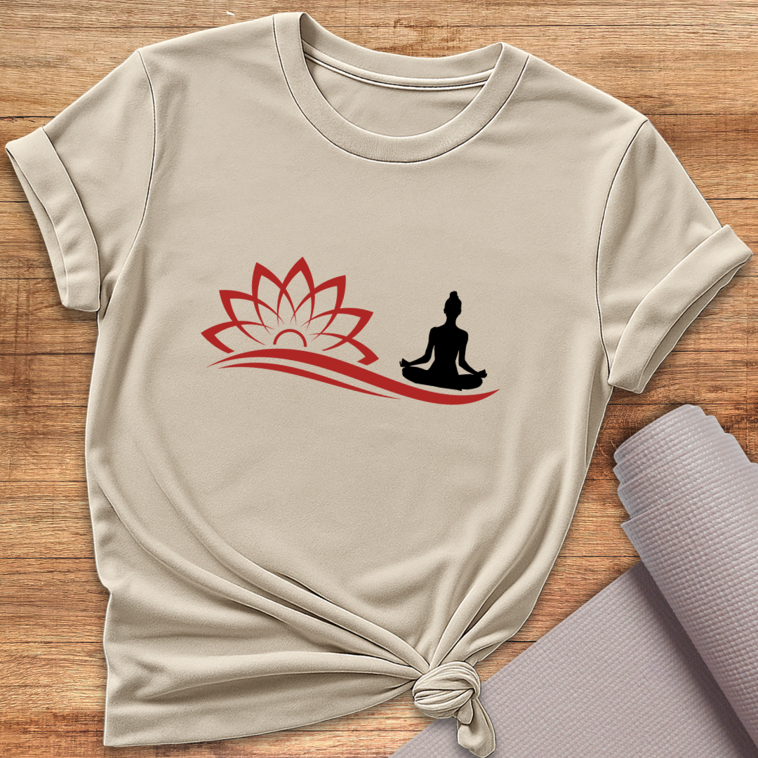 Lotus Yoga Pose T-Shirt