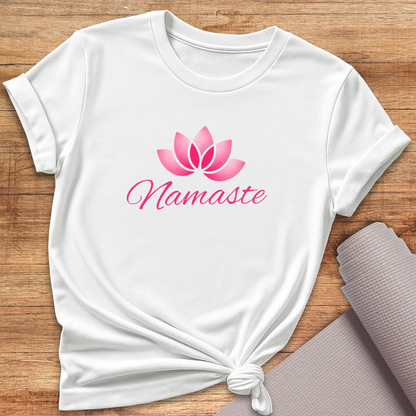 Pink Lotus Namaste T-Shirt