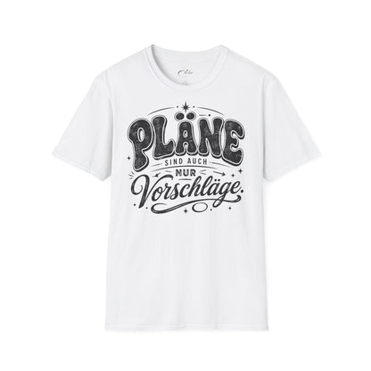 Pläne Schwarz T-Shirt