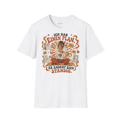 Frau mit Plan T-Shirt