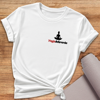 Beidseitig bedrucktes Yogalehrerin T-Shirt
