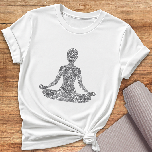 Ornament Black White T-Shirt