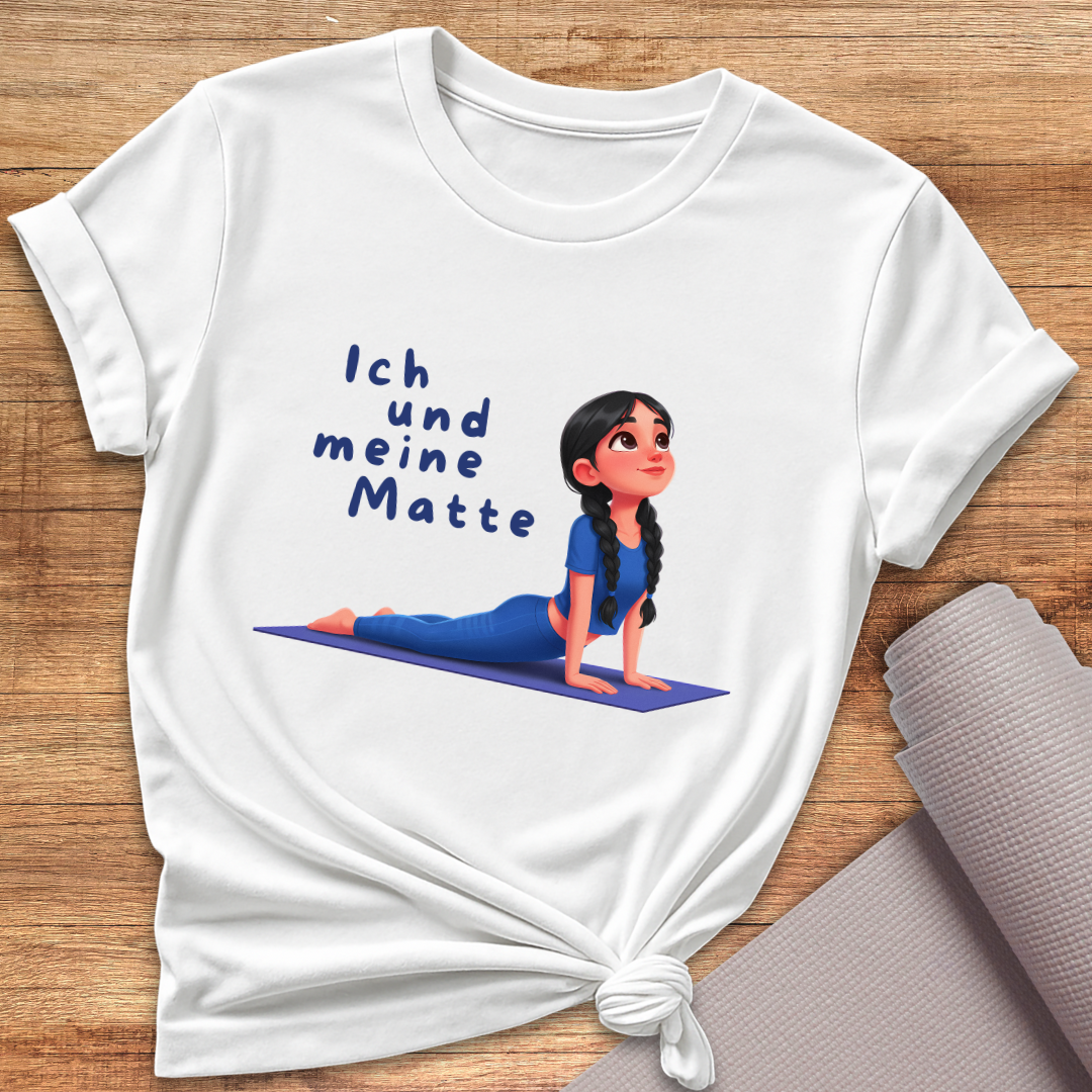 Ich Und Meine Matte Blaues T-Shirt