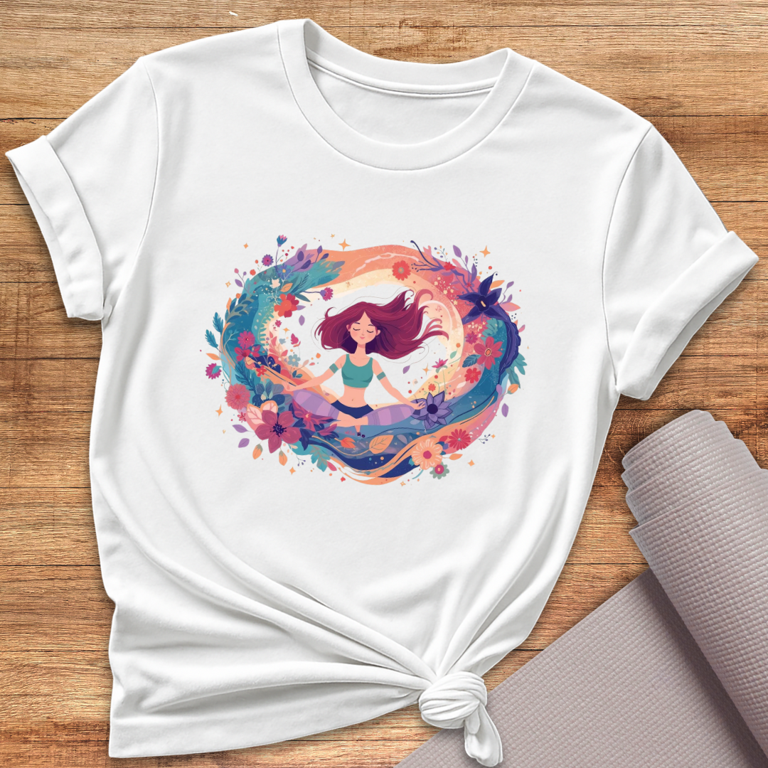 Cosmic Flower Circle T-Shirt