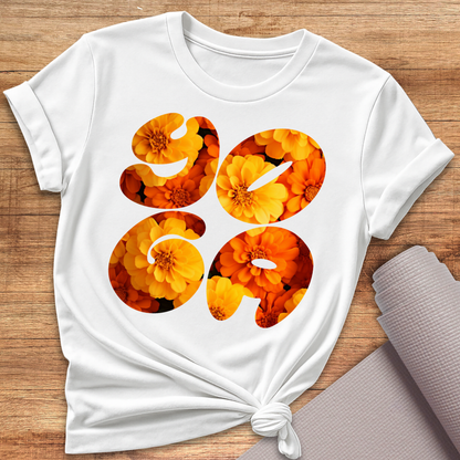 Yoga Blumen T-Shirt