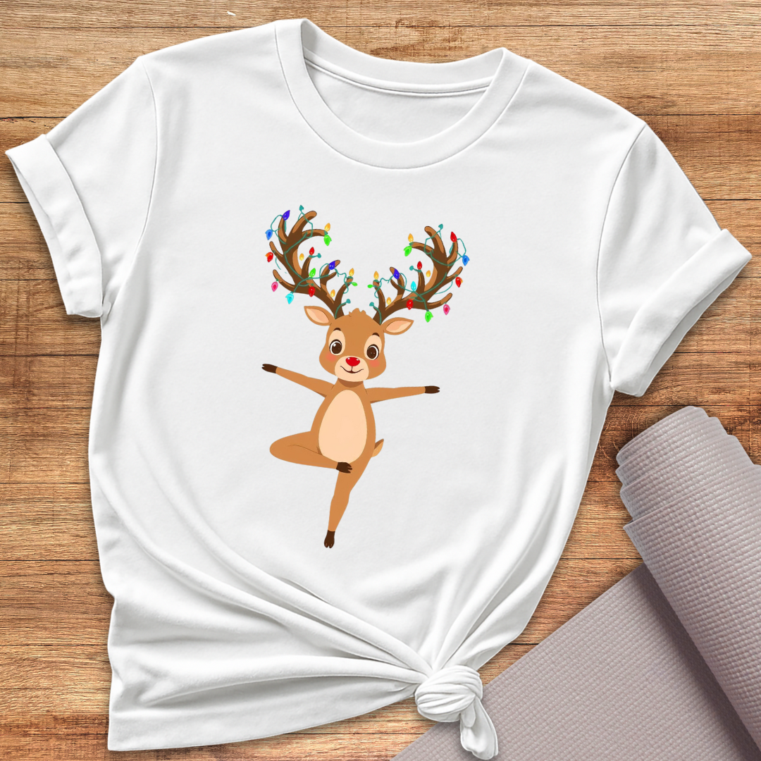 Rentier In Tree Pose T-Shirt