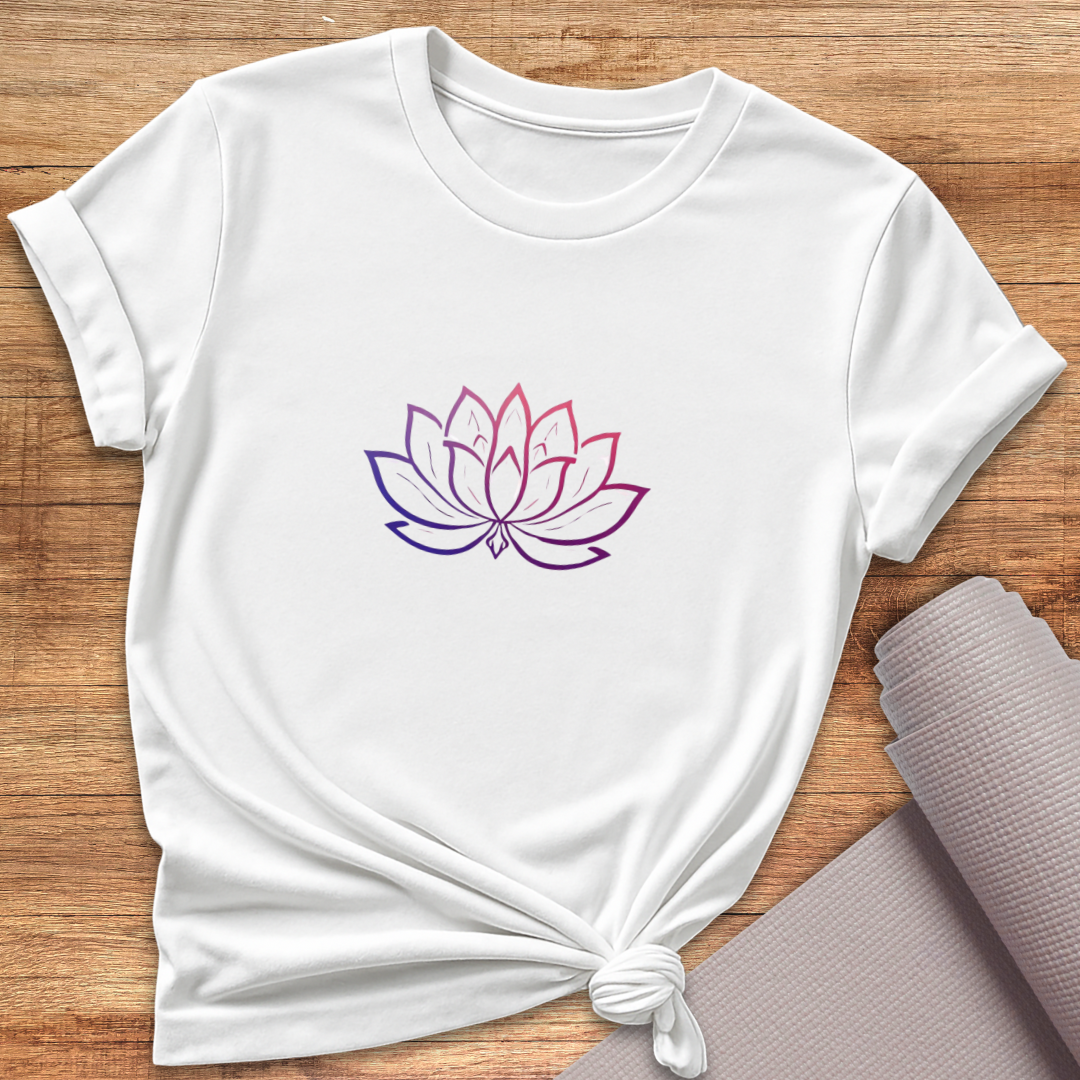 Simple Line Lotus T-Shirt