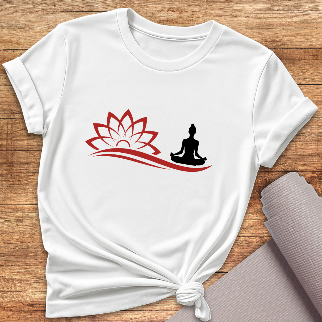 Lotus Yoga Pose T-Shirt