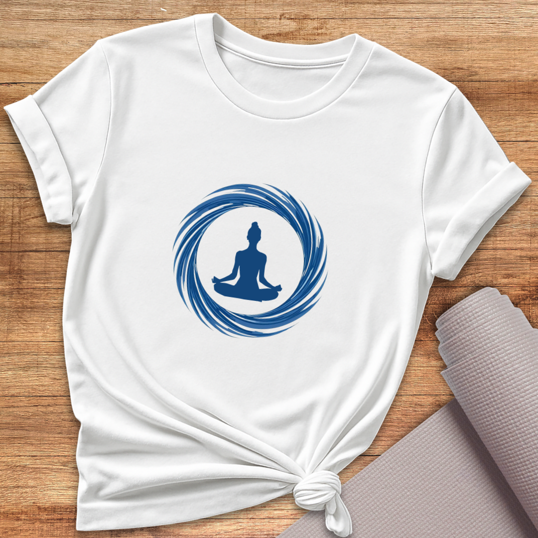 Blue Floating Yogini T-Shirt