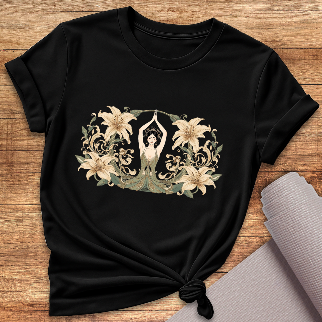 Flower Woman Yoga T-Shirt