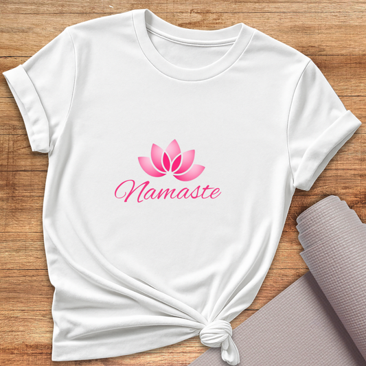 Pink Lotus Namaste T-Shirt