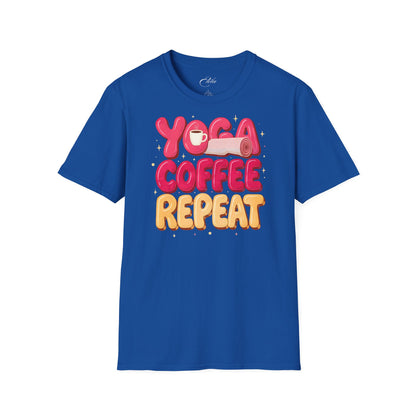 Yoga Coffee Repeat T-Shirt